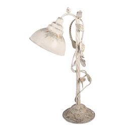 [5LMC0051] Lampe de table Beige Gris 35x19x62 cm E27/max 1x60W