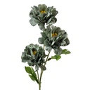Rami Artificiali Decorativi con fiori Verde 8x8x64 cm