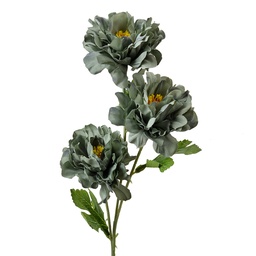 [6PL0361GR] Branche de décoration avec fleurs Vert 8x8x64 cm
