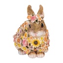 Image de décoration Lapin Beige Rose 19x12x18 cm