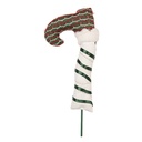 Decorazione Natale Gamba da elfo di Natale Bianco Verde 16x4x39 cm