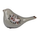 Decorazione Uccello Grigio Rosa 21x9x11 cm