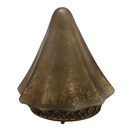 Décoration de Noël Sapin de Noël avec LED Marron Gris Ø 14x16 cm / 2xAAA