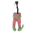 Decorazione Natale Gambe da elfo di Natale Rosso Verde 30x13x54 cm / 3xAA