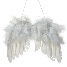 [66135] Pendentif Ailes Blanc 20x1x16 cm