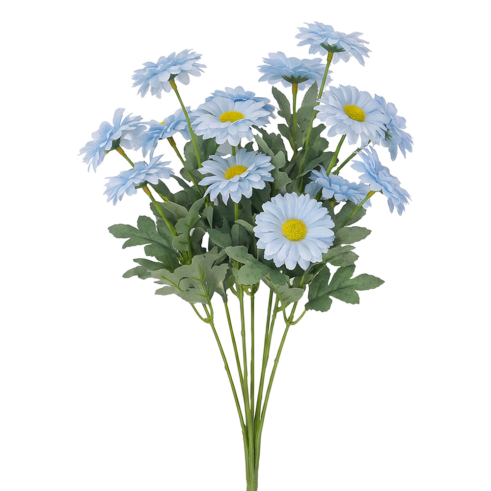 Branche de décoration avec fleurs Bleu Vert 89 cm