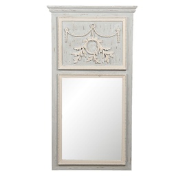 [52S145] Miroir mural Gris 65x5x120 cm