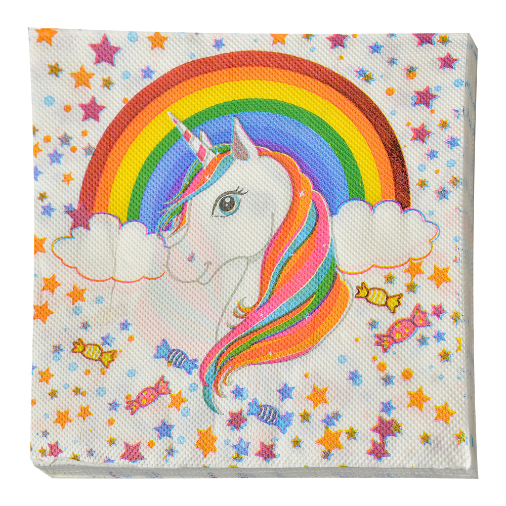 Serviettes en papier Blanc Multi 33x33 cm (20)