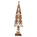 Christmas Decoration Christmas Tree Brown White Ø 9x31 cm