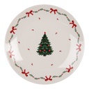 Assiette pour le Petit Déjeuner Blanc Vert Ø 20x2 cm