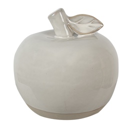 [6CE1592S] Deko Apfel Beige Ø 8x8 cm