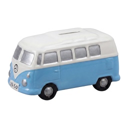[6CE2461] Money-box Bus Yellow White 13x6x7 cm