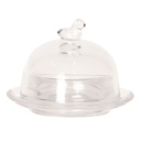 Butterdose Transparent Ø 9x7 cm