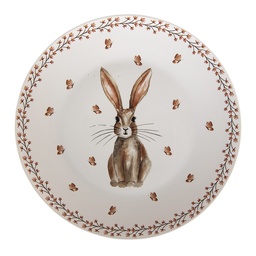 [REBFP] Assiette à dîner Beige, Marron Ø 26x2 cm