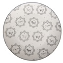 Tableware Diner Plate White Grey Ø 20x2 cm
