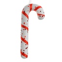 Décoration pendentif Canne à sucre Blanc Rouge 7x2x17 cm