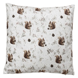 [TST22V] Kissen gefüllt Beige Braun 45x45x4 cm