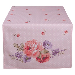 [DTR64] Tischläufer Rosa, Flieder 50x140 cm