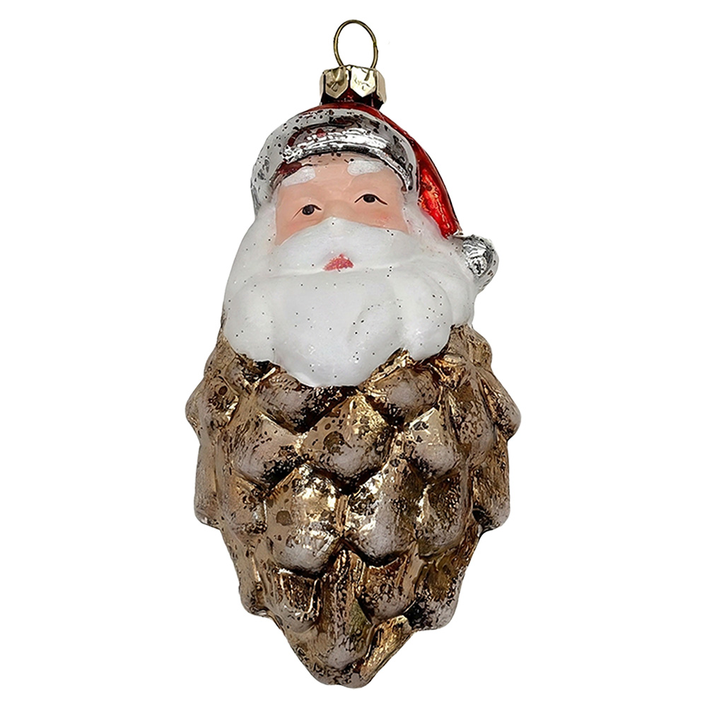 Christmas Bauble Silver colored White 10 cm