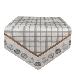 [CSP65] Table Runner Grey Beige 50x160 cm