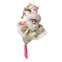 Ciondolo Decorativo Babbo Natale Verde Beige 8x8x35 cm