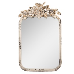 [62S332] Table mirror Beige Gold colored 27x5x45 cm