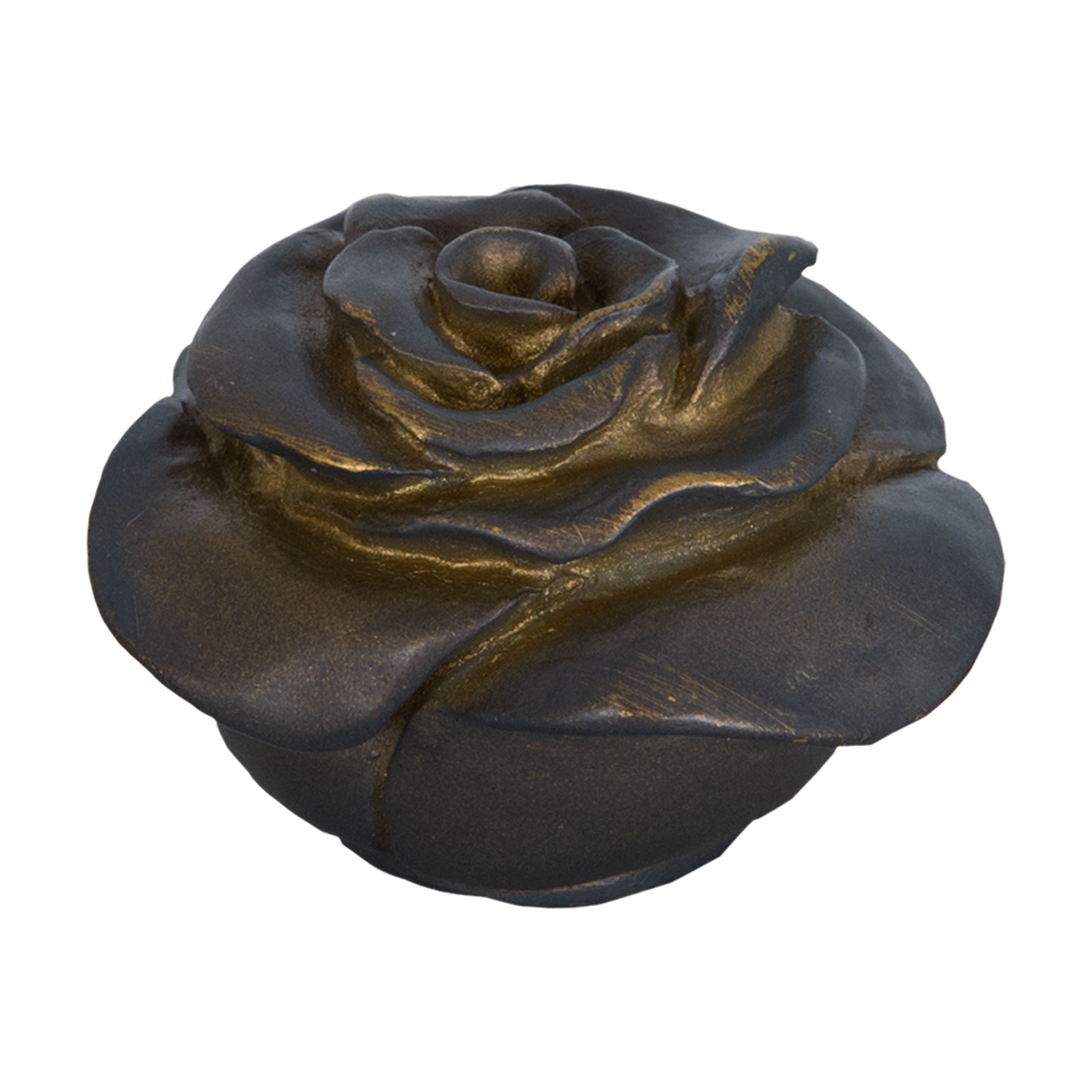 Knopf für Lampenschirm Rose Braun Ø 4x3 cm