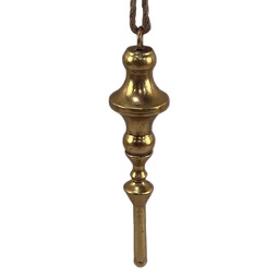 [6Y6212] Deko Anhänger Weihnachten Goldfarbig Ø 7x30 cm