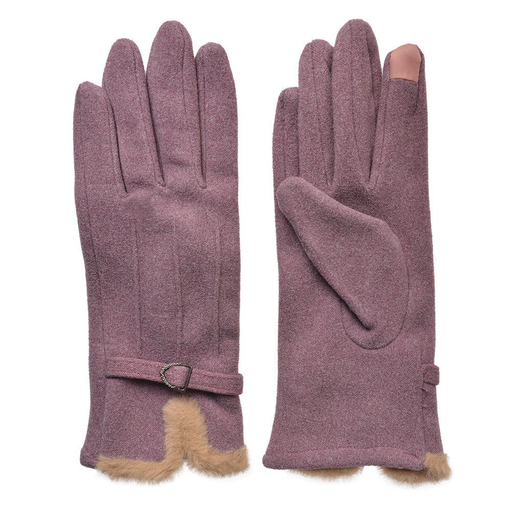 Handschoenen 9x23 cm paars