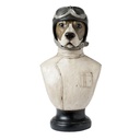 Decoration Bust dog White 24x26x51 cm