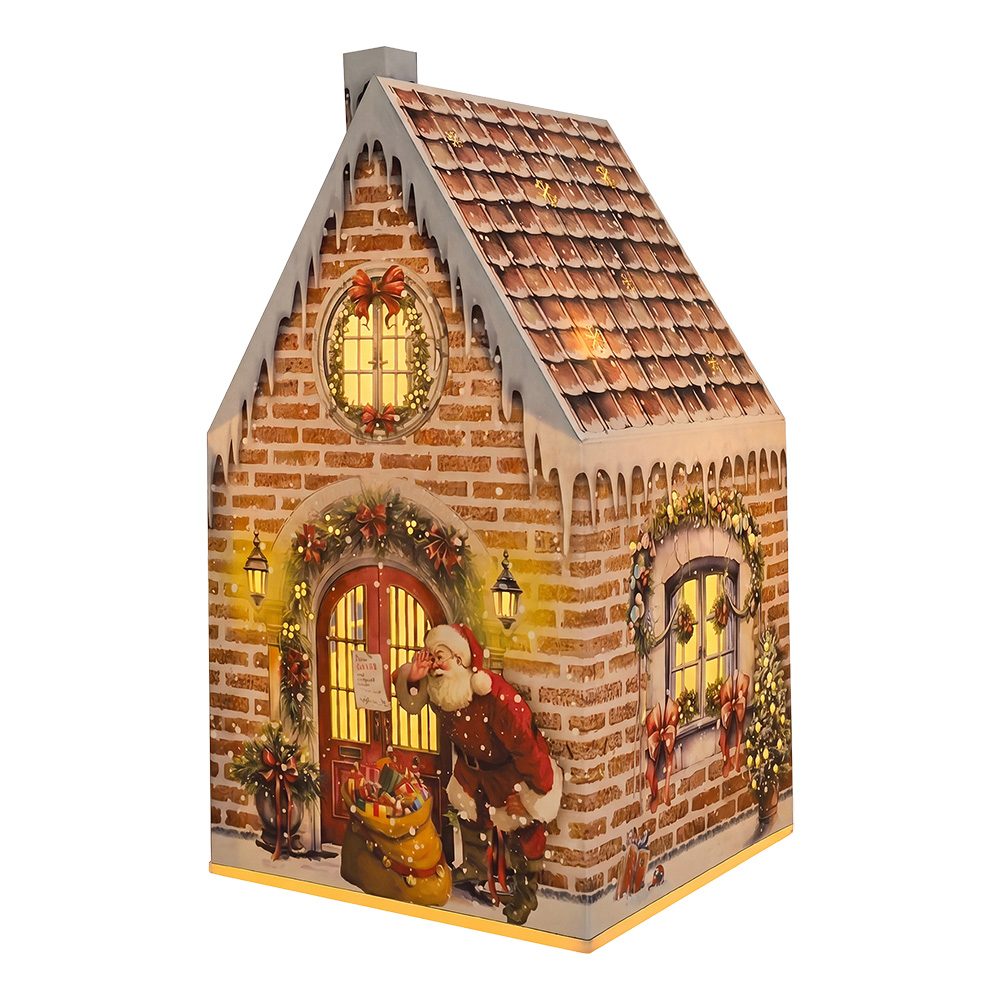 Décoration Maison avec LED Marron Rouge 11x11x21 cm / 3xAA