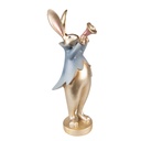Image de décoration Lapin Or 9x8x26 cm