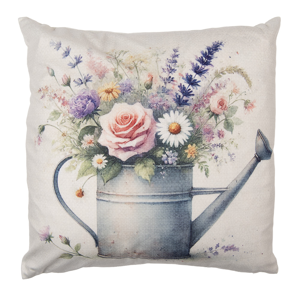 Cushion Cover Beige Grey 45x45 cm