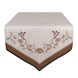 [LFJ65] Tischläufer Beige Braun 50x160 cm