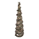 Dekoration Weihnachtsbaum mit LED Grün Beige Ø 15x41 cm / 2xAA