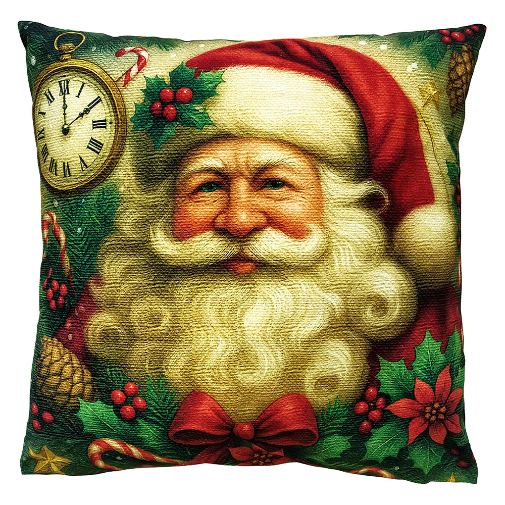 Cushion filled Beige Red 45x45x4 cm