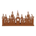 Porte-lampes de Noël Marron 36x9x18 cm