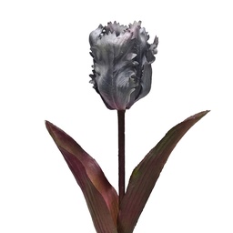 [6PL0431BL] Deko Ast mit Blumen Blau Grün 42 cm