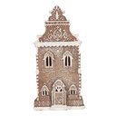 Décoration Maison avec LED Marron Blanc 17x15x35 cm