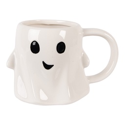 [6CEMU0224] Mug White Black 14x9x10 cm / 350 ml