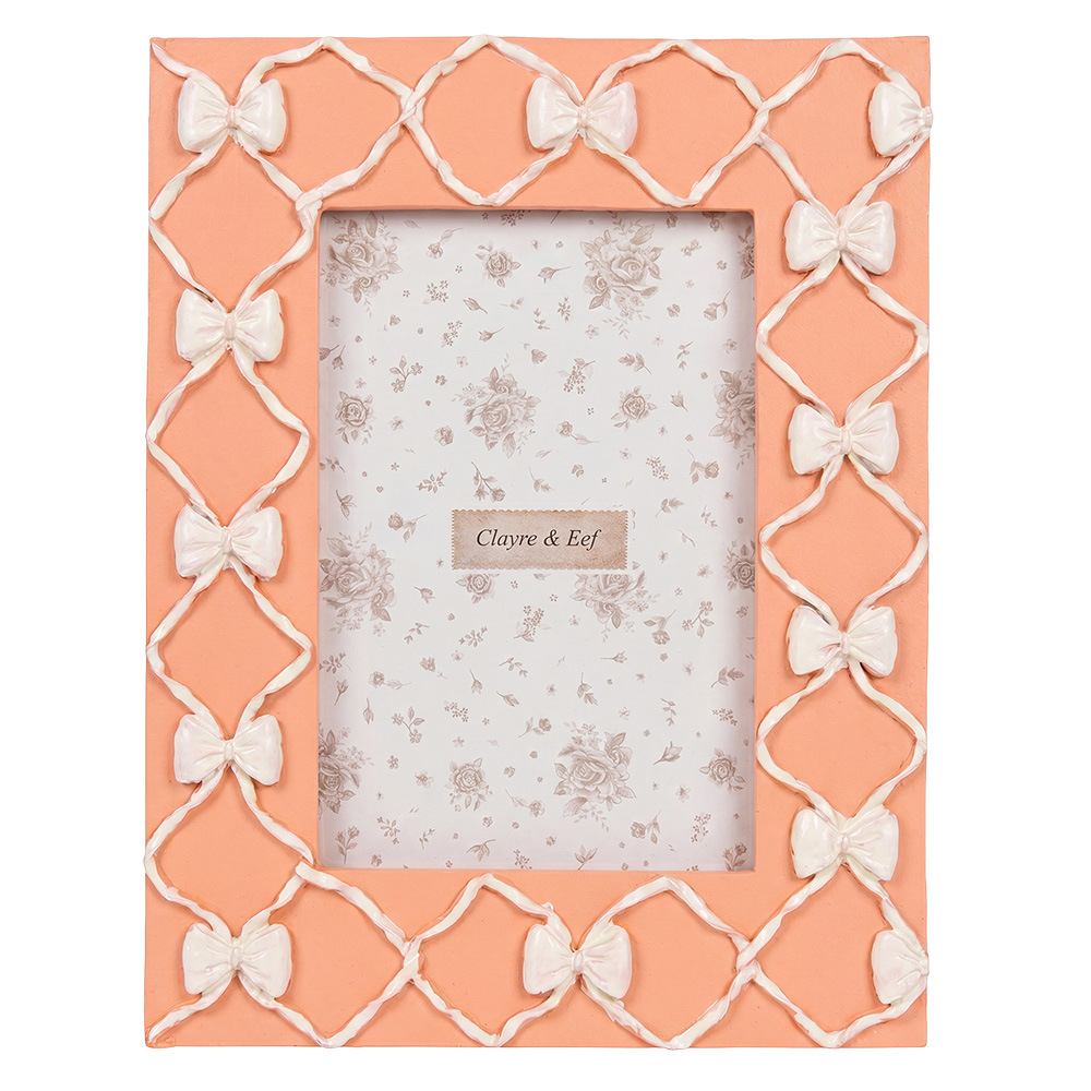 Cadre photo Rose Blanc 17x2x22 cm / 10x15 cm