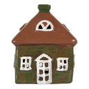Dekoration Haus Grün Braun 12x9x14 cm