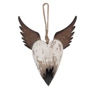 Pendentif décoratif Cur Blanc Marron 17x3x20 cm