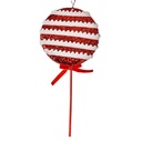 Weihnachtsdeko Lollipop Rot Weiß 14x4x30 cm