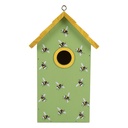 Vogelhaus Grün Gelb 15x10x22 cm
