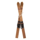 Decorazione sci (set 2) Marrone 5x3x60 cm