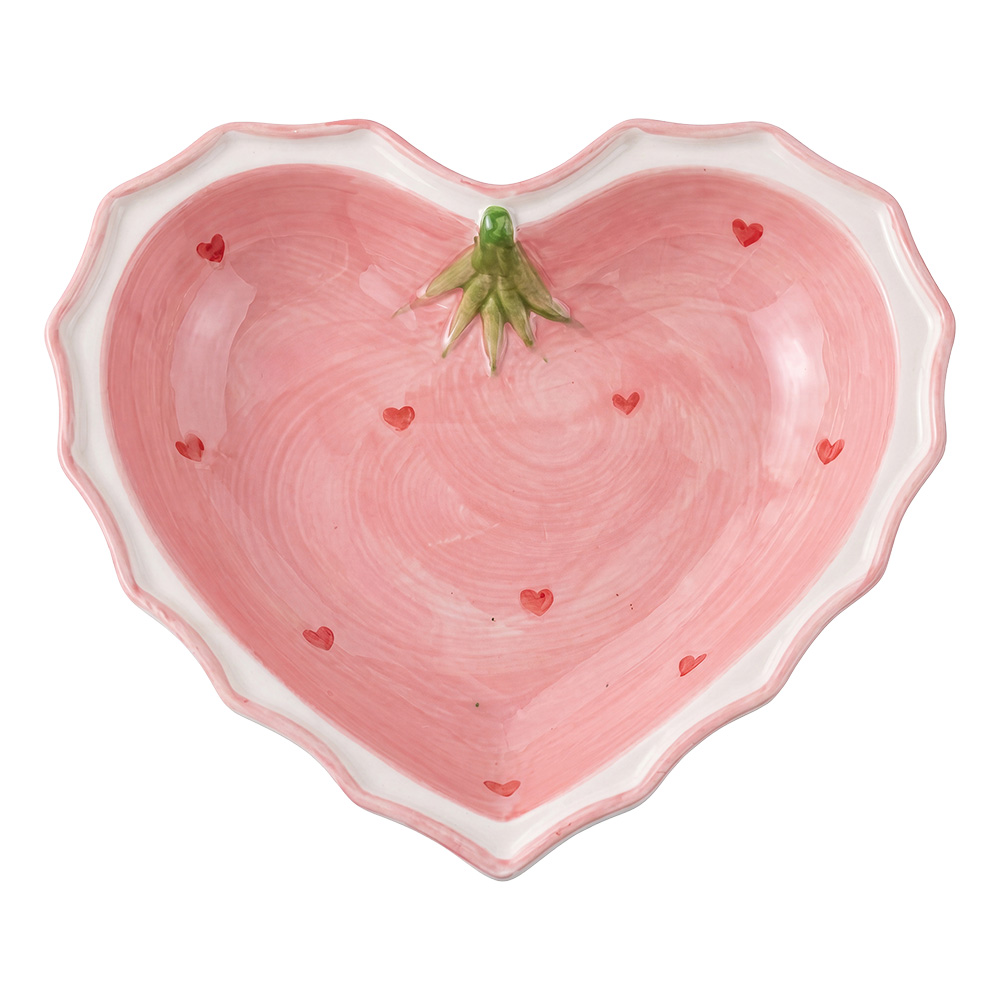 Schale Rosa Weiß 15x15x4 cm