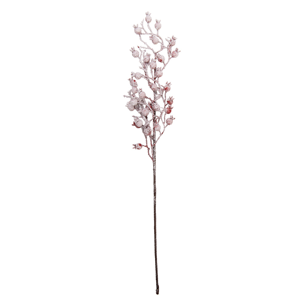 Rami Artificiali Decorazione Natale Rosso Marrone 10x5x60 cm