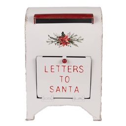 [6Y5914] Cassetta Postale Bianco Rosso 20x14x30 cm