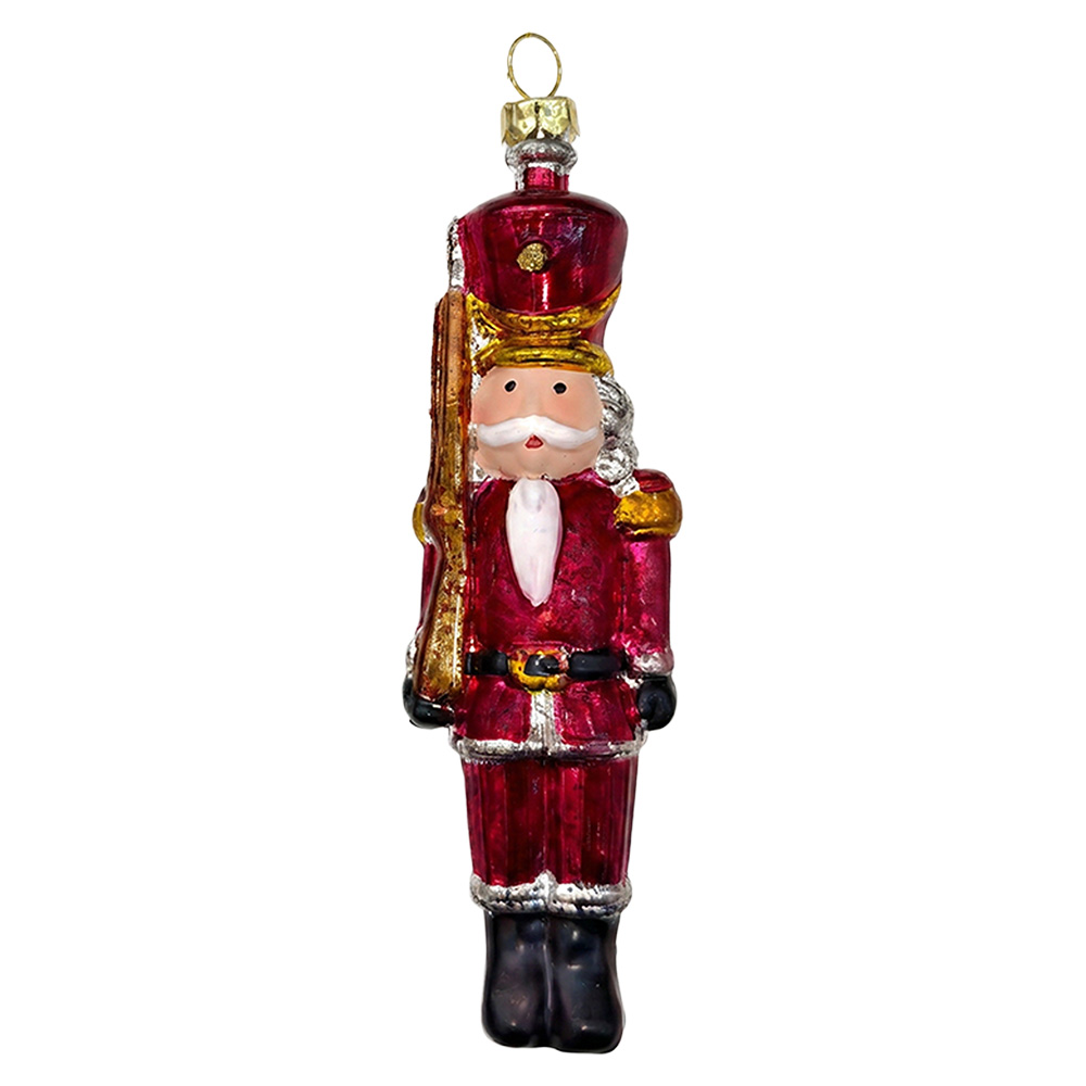Weihnachtsanhänger Rot Braun 10 cm